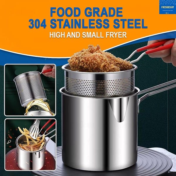 Fresh Dcart FDCA248 1.4 Liter Stainless Steel Deep Fryer A - LXINDIA.COM