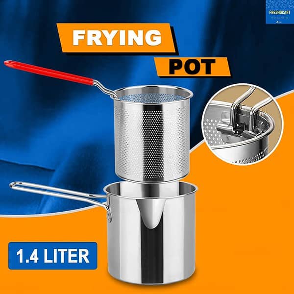 Fresh Dcart FDCA248 1.4 Liter Stainless Steel Deep Fryer B - LXINDIA.COM