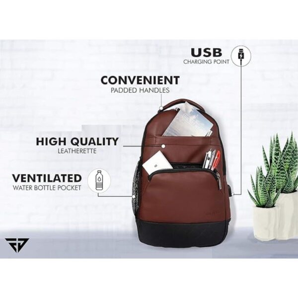 Fur Jaden Anti Theft Zipper 15.6 Inch Waterproof Resistant Backpack Bag1 - LXINDIA.COM