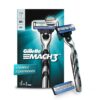 GILLETTE Mach 3 Shaving Razor Handle 2 Cartridge - LXINDIA.COM