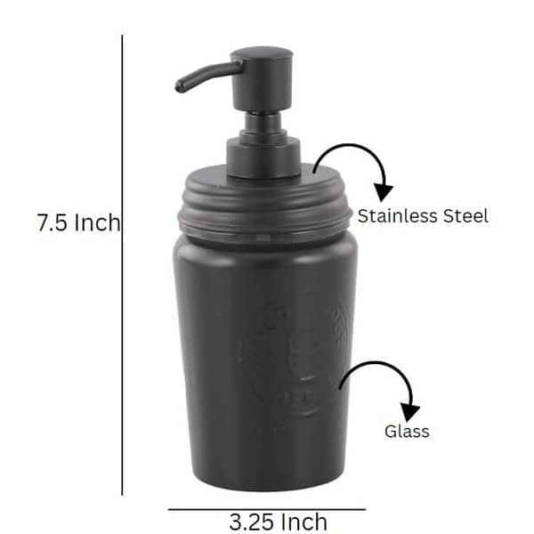 GRD International Mason Jar Black Sanitiser Dispenser Black2 - LXINDIA.COM