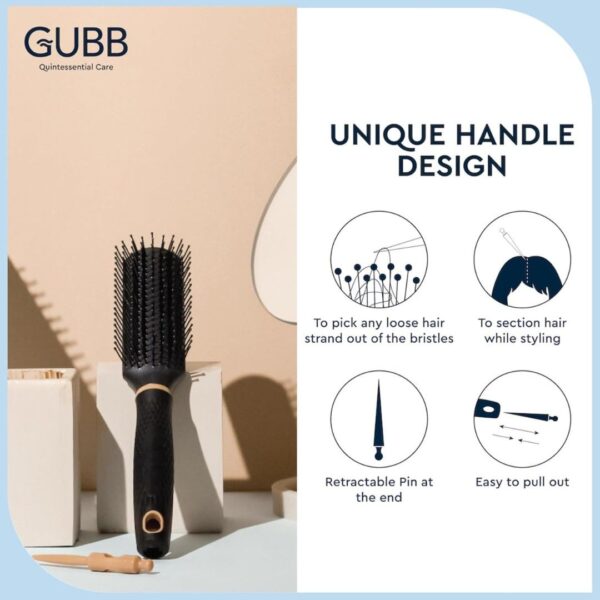 GUBB Elite Range Round Hair Brush For Blow Drying Hair Styling1 - LXINDIA.COM