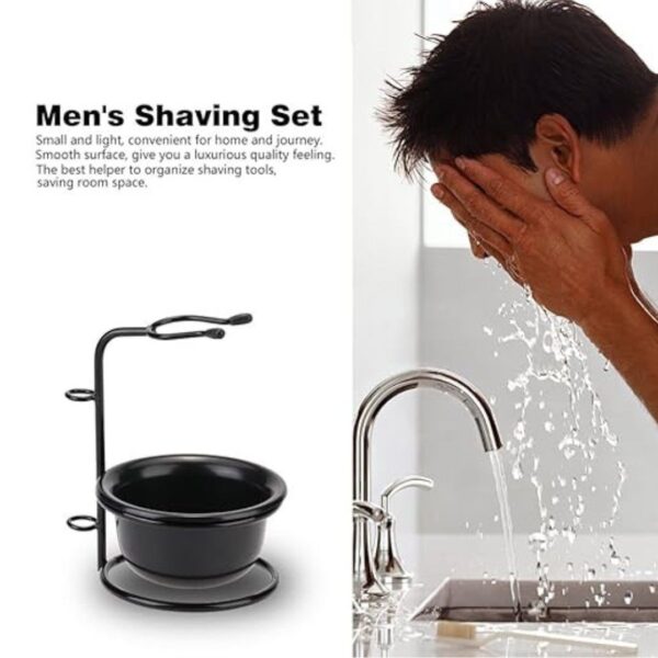 Generic 2 in 1 Male Facial Cleaning Tools Shaving Stand Organizer Beard Shaving Kit3 - LXINDIA.COM