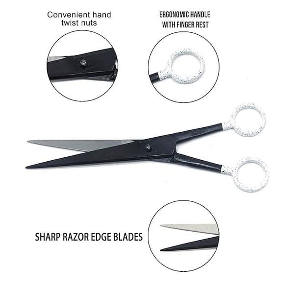 Generic Combo of Scissor with Folding Shaving Barber Razor and Dar NM661 - LXINDIA.COM