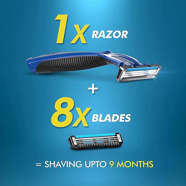 Gillette Guard 3 Single Razor with 8 Blades Pack 3 - LXINDIA.COM