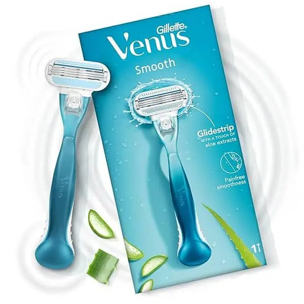 Gillette Venus Smooth Hair Removal Razor for Women with Aloe Vera 1 Pc - LXINDIA.COM