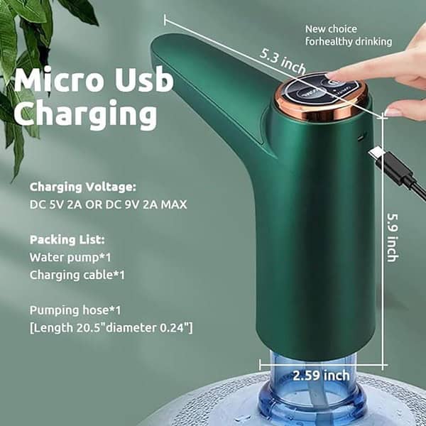 HASTHIP Automatic Water Dispenser Pump USB Rechargeable Battery1 - LXINDIA.COM