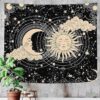 HASTHIP Sun and Moon Tapestry Aesthetic Sun Moon Tapestry Black Wall Hanging - LXINDIA.COM