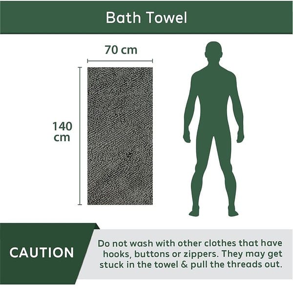 HEELIUM Bamboo Bath Towel 140 x 70 cm 600 GSM Pack of 1 Teal2 - LXINDIA.COM