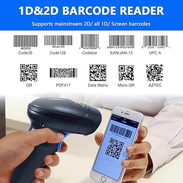 HENEX HC 3208 2D Barcode Scanner USB 1D 2D QR Code Scanner 1 - LXINDIA.COM