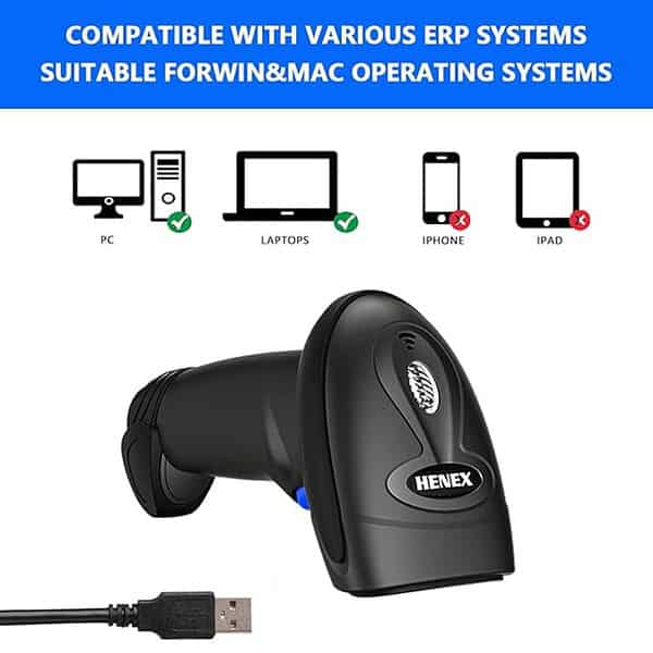 HENEX HC 3208 2D Barcode Scanner USB 1D 2D QR Code Scanner 2 - LXINDIA.COM