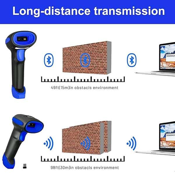 HENEX HC 3208R Bluetooth Barcode 1D 2D QR Code Wireless Scanner 2 - LXINDIA.COM