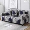 HOKIPO Elastic Stretchable Universal Sofa Cover Geometric Grey - LXINDIA.COM