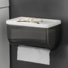 HOKIPO Magic Sticker Series Toilet Paper Dispenser Black - LXINDIA.COM