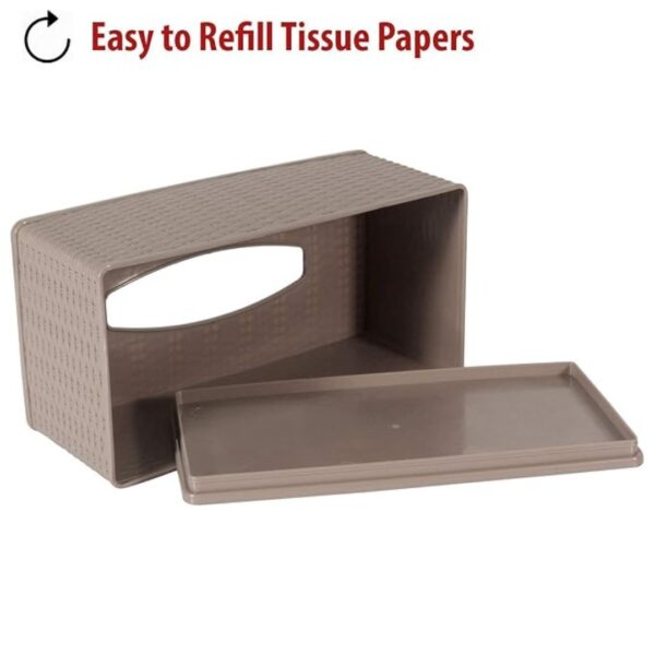 HOKIPO Plastic Tissue Paper Dispenser Brown1 - LXINDIA.COM