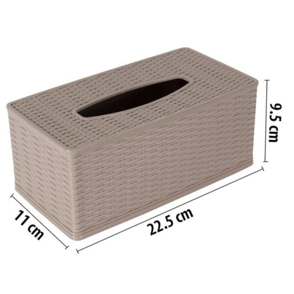 HOKIPO Plastic Tissue Paper Dispenser Brown2 - LXINDIA.COM