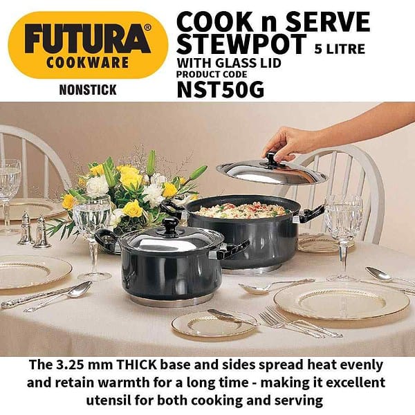 Hawkins Futura 5 Litre Cook n Serve Stewpot2 - LXINDIA.COM