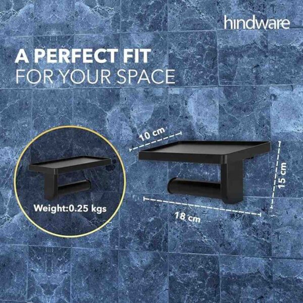 Hindware Self adhesive Series Toilet Paper Holder for Bathroom with Mobile Stand3 - LXINDIA.COM