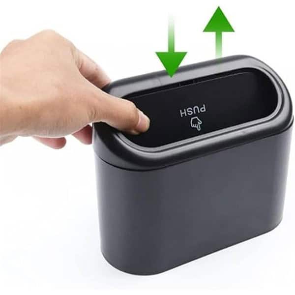 House of Quirk Car Trash Can Garbage Box Waste Bin Black 3 - LXINDIA.COM