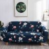 House of Quirk Universal Single Seater Sofa Cover Big Elasticity Cover Dark Blue Lotus - LXINDIA.COM