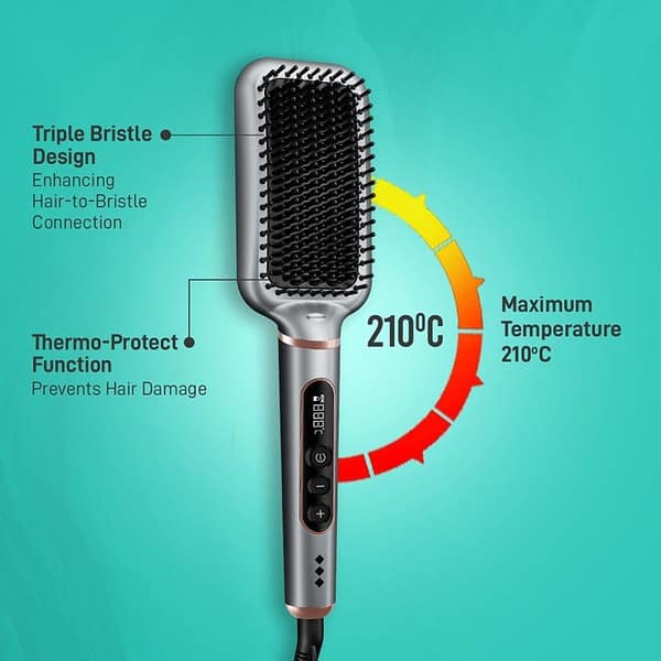 Ikonic Me Super Styler Hair Straightener Brush3 - LXINDIA.COM