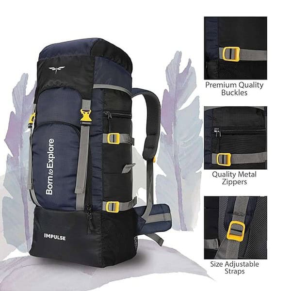 Impulse Rucksack bags 60 litres travel bag for men travel backpack 2 - LXINDIA.COM