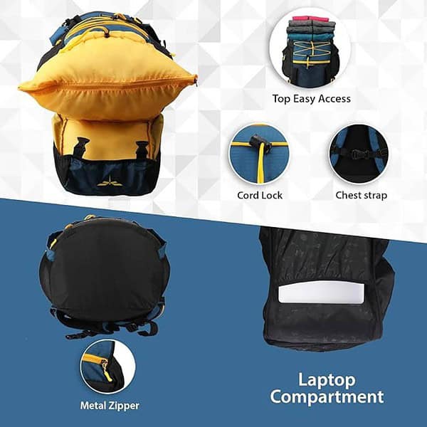 Impulse rucksack bags 75 litres travel bag for men tourist bag for travel backpack 1 - LXINDIA.COM