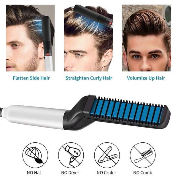 JAAP Electric Hair Straightener Brush for Men1 - LXINDIA.COM