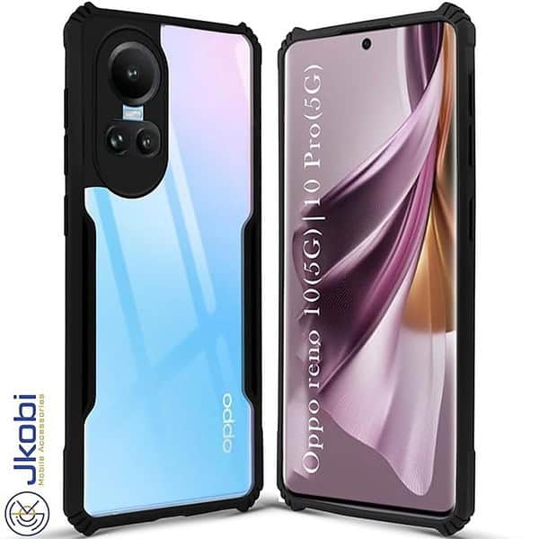 Jkobi Back Cover Case for Oppo Reno 10 5G Oppo Reno 10 Pro 5G Black 3 - LXINDIA.COM