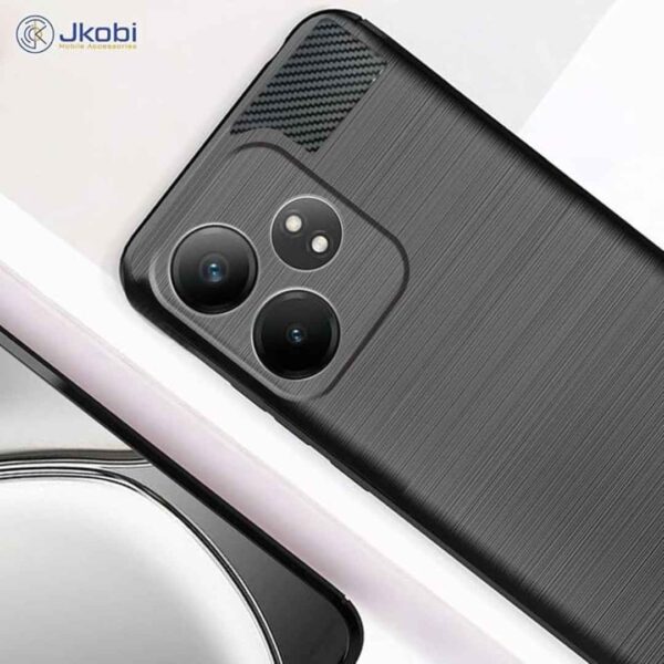 Jkobi Back Cover Case for Realme GT 6T 5G Black 2 - LXINDIA.COM