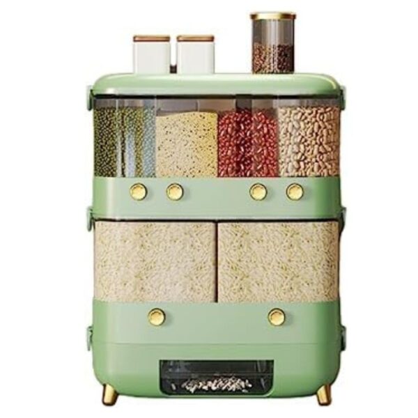 Jolfay 2 layer Cereal Dispenser green - LXINDIA.COM