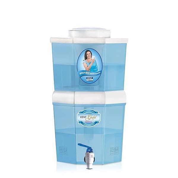 KENT Gold Optima Gravity Water Purifier 11016 UF Technology Based White - LXINDIA.COM