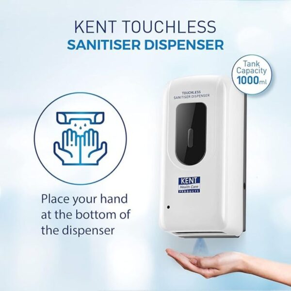 KENT Touchless Sanitiser Dispenser White2 - LXINDIA.COM