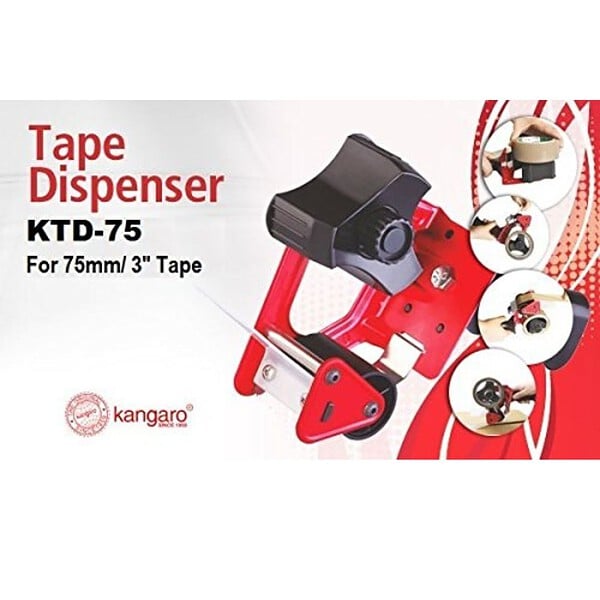 Kangaro HEAVY DUTY Tape Dispenser 3inch with Stainless Steel Blade - LXINDIA.COM