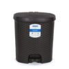 Kolorr Magnum Plastic Pedal Dustbin Medium Size Trash Can Garbage Waste Bin Dark Brown - LXINDIA.COM