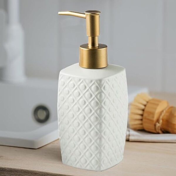 Kuber Industries 310 ML Refillable Liquid Soap Dispenser White1 - LXINDIA.COM