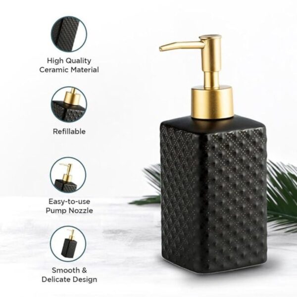 Kuber Industries Liquid Soap Dispenser 350 ML Grey2 - LXINDIA.COM