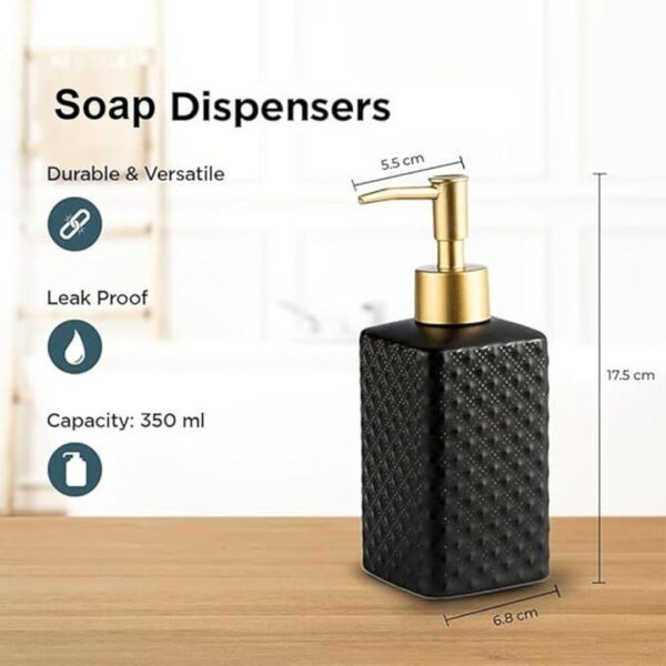 Kuber Industries Liquid Soap Dispenser 350 ML Grey3 - LXINDIA.COM