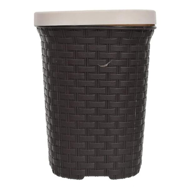 Kuber Industries Plastic Open Plastic Dustbin Without Lid Brown 1 - LXINDIA.COM