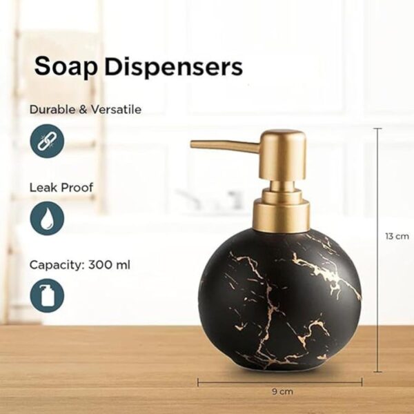 Kuber Industries Soap Dispenser 300ML Black3 - LXINDIA.COM