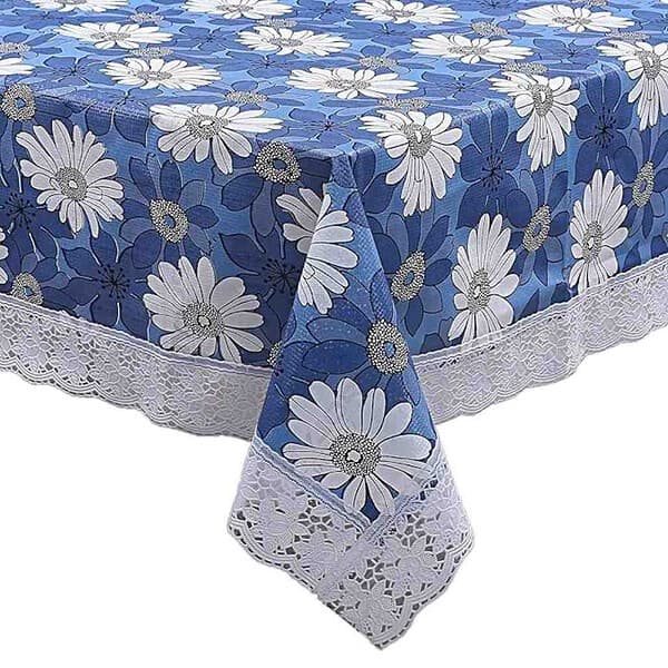 Kuber Industries Table Cloth Blue1 - LXINDIA.COM