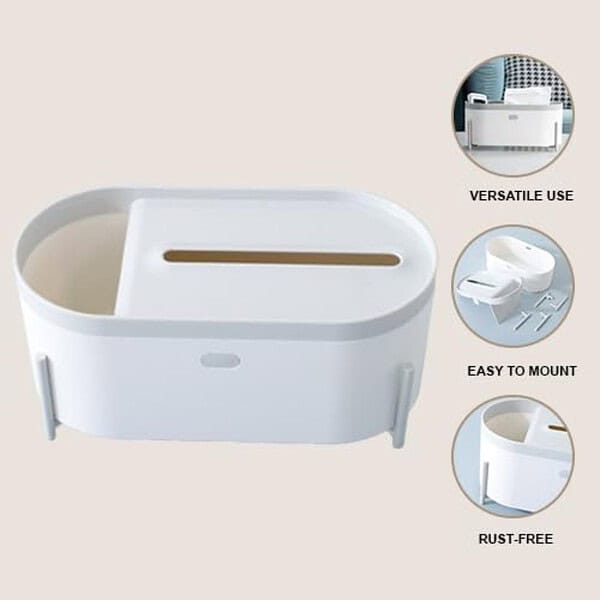 Kuber Industries Tissue Holder White3 - LXINDIA.COM