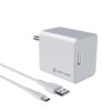 LAPCARE Adopt 24W USB Mobile Charger with 1M Type C 30W Cable White - LXINDIA.COM