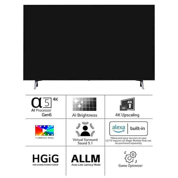 LG 108 cm 43 inches 4K Ultra HD Smart LED TV Dark Iron Gray1 - LXINDIA.COM