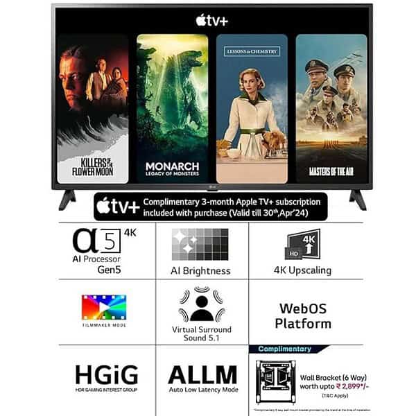 LG 139 cm 55 inches 4K Ultra HD Smart LED TV Ceramic Black2 - LXINDIA.COM