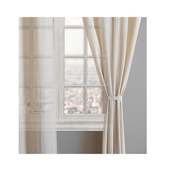 LINENWALAS Cotton Linen Solid Sheer Curtain Natural Linen 1 1 - LXINDIA.COM