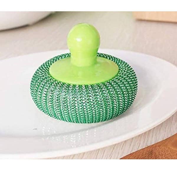 LOMESH 4 Pcs Set Plastic Wire Scouring Scrubber 3 - LXINDIA.COM