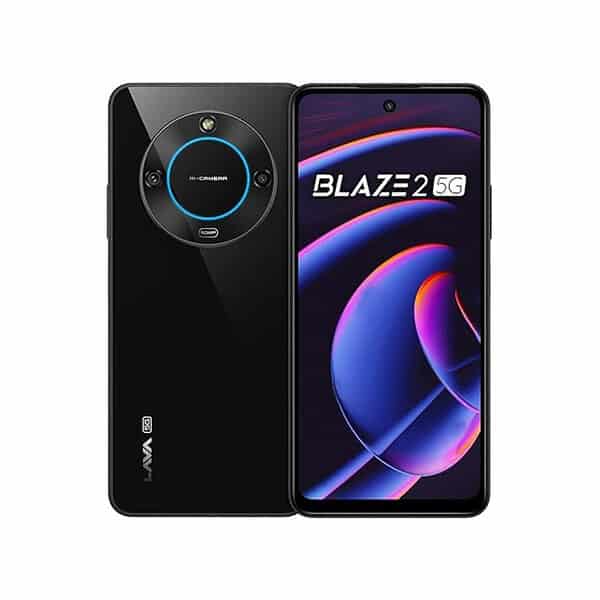 Lava Blaze 2 5G 6GB RAM 128GB Storage Glass Black - LXINDIA.COM