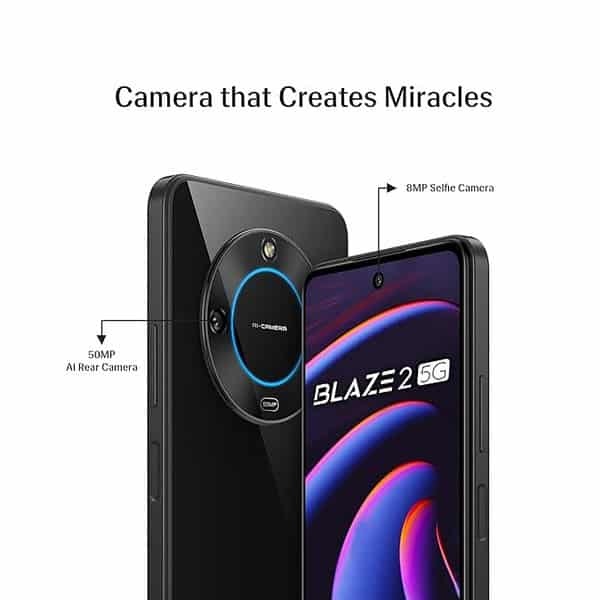 Lava Blaze 2 5G 6GB RAM 128GB Storage Glass Black2 - LXINDIA.COM