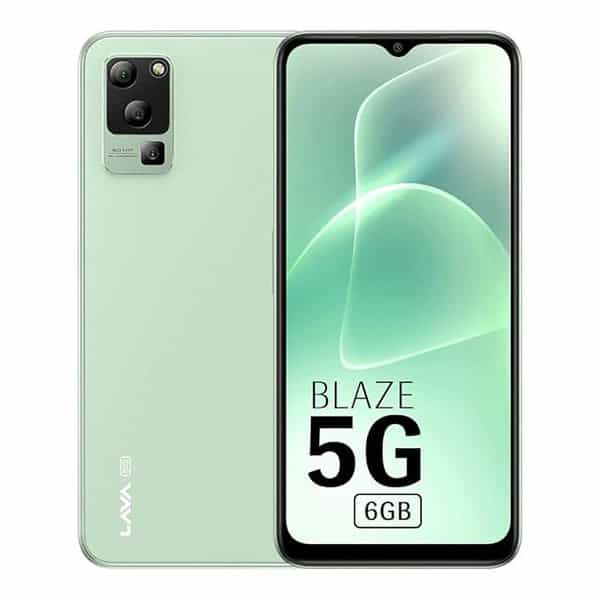 Lava Blaze 5G 6GB RAM UFS 2.2 128GB Storage Glass Green - LXINDIA.COM